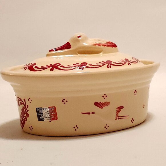 Vintage Soufflenheim Alsatian Alsace French Artisan Pottery BNWT TERRINE - Picture 3 of 8